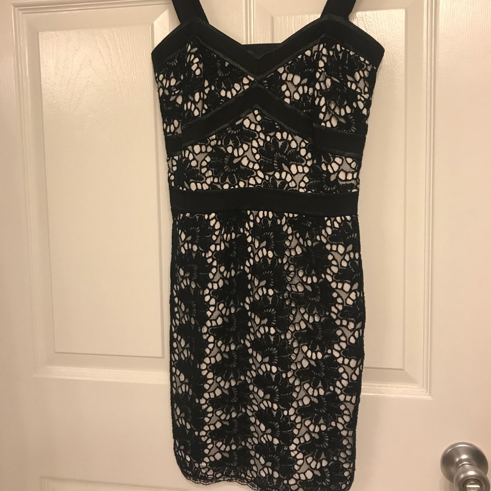 Black Crochet Formal Dress. Size 2